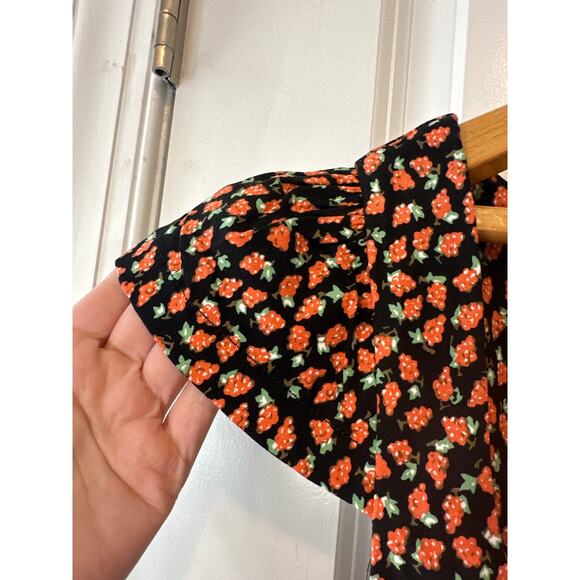 Anthropologie NWT Cecily Sweetheart Fit & Flare Raspberry Midi Dress XL - Picture 6 of 11